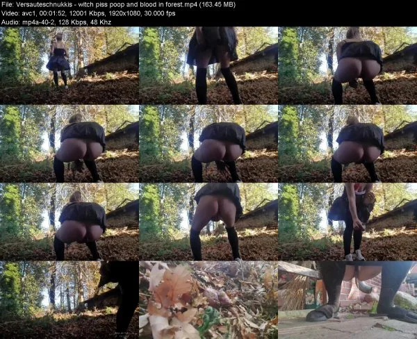 Versauteschnukkis – witch piss poop and blood in forest