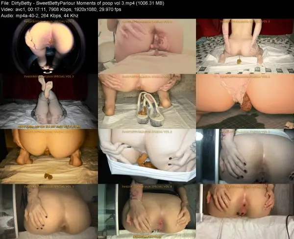 DirtyBetty – SweetBettyParlour Мoments of poop vol 3