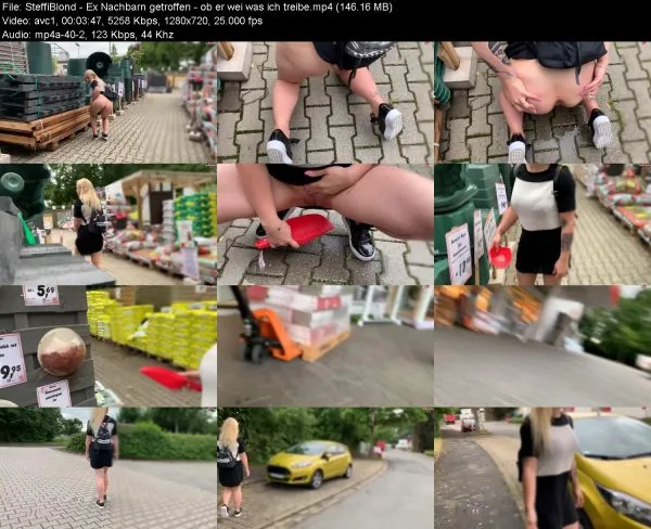 SteffiBlond – Ex Nachbarn getroffen – ob er wei was ich treibe