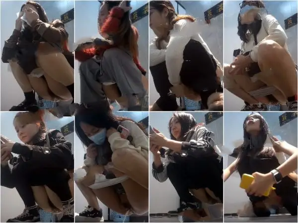 Girls on the Toilet【カーモデルトイレ盗撮（自慰行為を撮影）1】