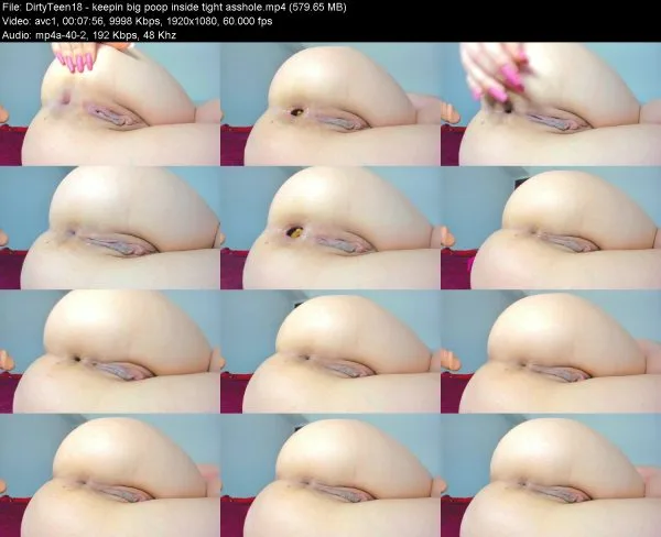 DirtyTeen18 – keepin big poop inside tight asshole