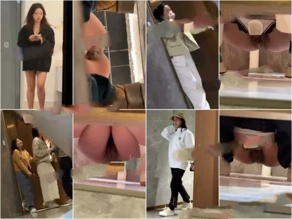 【トイレ撮影】パノラマ前後デュアルアングル 極上パイパン痴女（2）21V