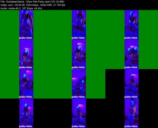 GoddessValeria – Glow Pee Party