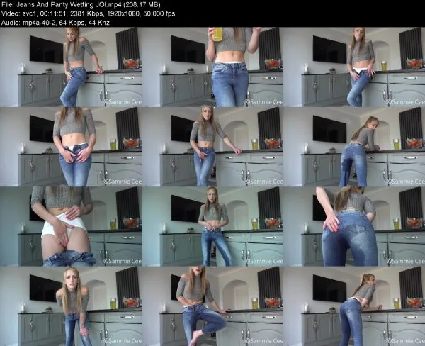 Jeans And Panty Wetting JOI