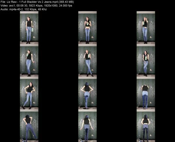 Liz Raw – 1 Full Bladder Vs 2 Jeans