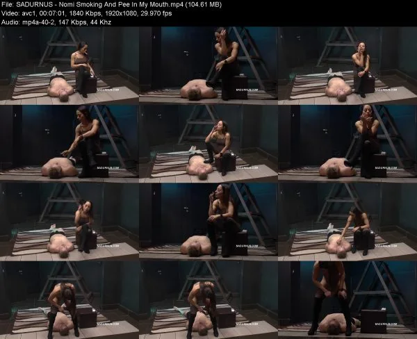 SADURNUS – Nomi Smoking And Pee In My Mouth