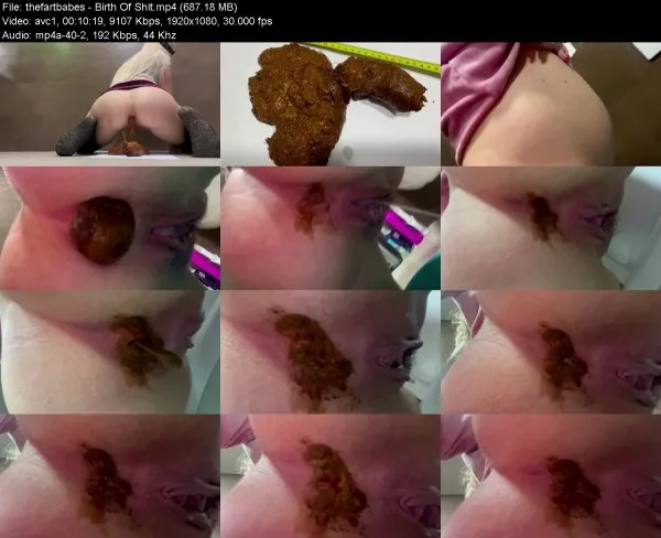 thefartbabes – Birth Of Shit women scat videos