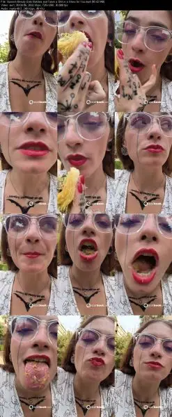 Spanish Beauty Eats Baklava and Takes a Shit in a Glass for You