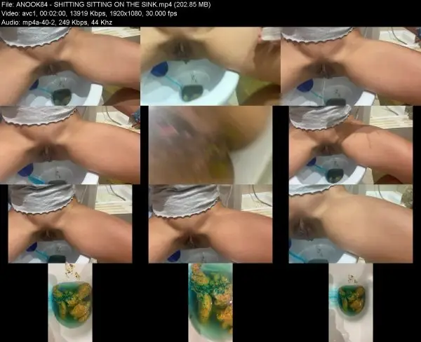 ANOOK84 – SHITTING SITTING ON THE SINK