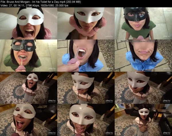 Bruce And Morgan – Im his Toilet for a Day