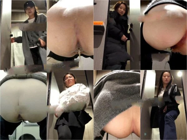 【4K高清厕拍】商场厕所偷拍美女 呕吐 男友摸逼等40多位43V[某房原版] Hidden Cam Toilet