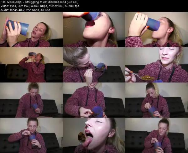 Maria Anjel – Struggling to eat diarrhea