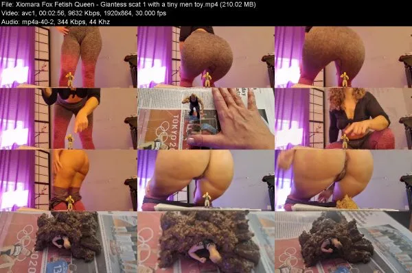 Xiomara Fox Fetish Queen – Giantess scat 1 with a tiny men toy