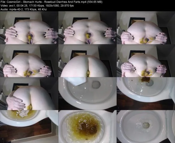 CosmicGirl – Stomach Hurts – Rosebud Diarrhea And Farts