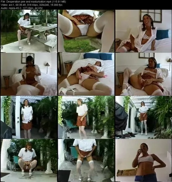 Desperation pee and masturbation