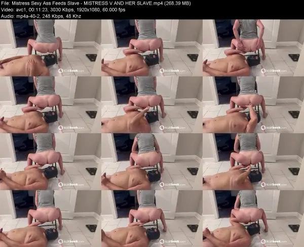 Mistress Sexy Ass Feeds Slave – MISTRESS V AND HER SLAVE