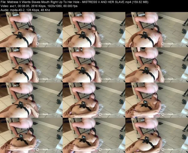 Mistress V Wants Slaves Mouth Right Up To Her Hole – MISTRESS V AND HER …