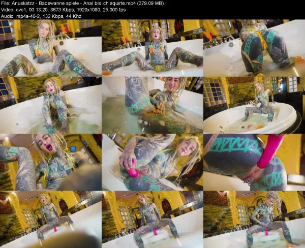 Anuskatzz – Badewanne spiele – Anal bis ich squirte