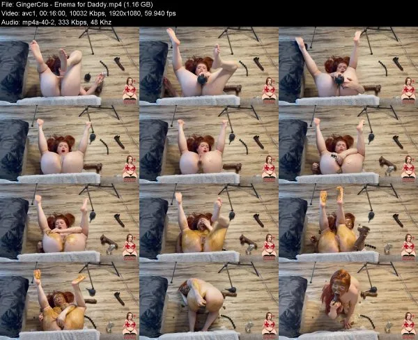 GingerCris – Enema for Daddy
