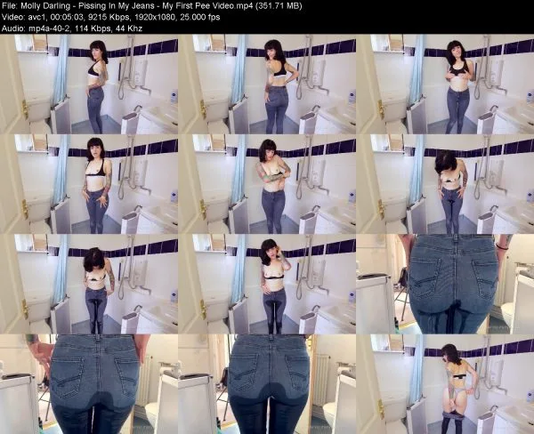 Molly Darling – Pissing In My Jeans – My First Pee Video