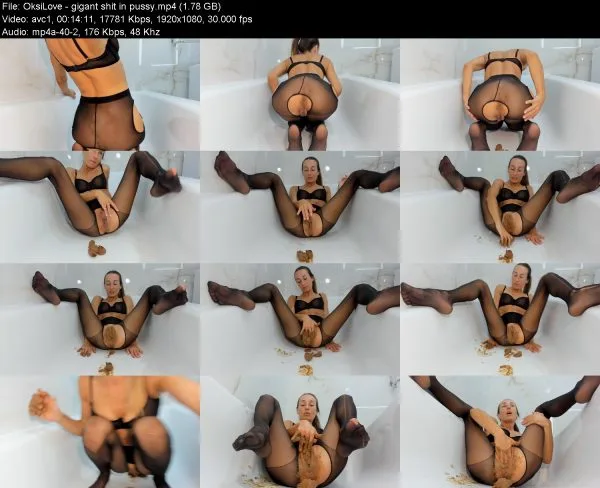 OksiLove – gigant shit in pussy