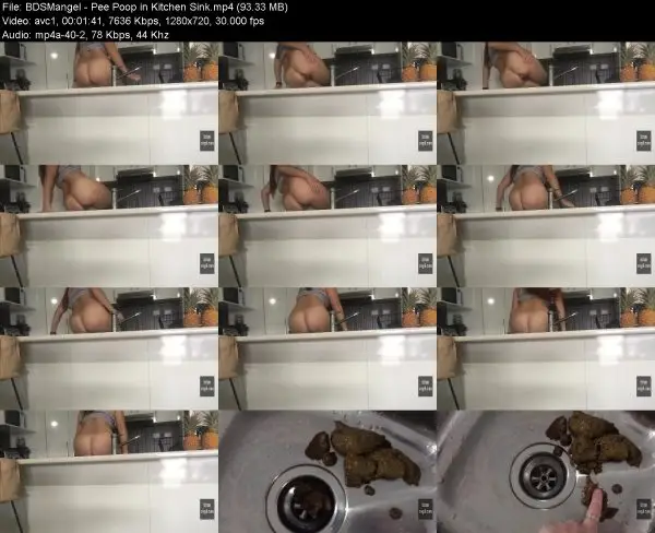BDSMangel – Pee Poop in Kitchen Sink