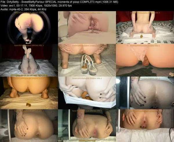DirtyBetty – SweetBettyParlour SPECIAL moments of poop COMPL3T3