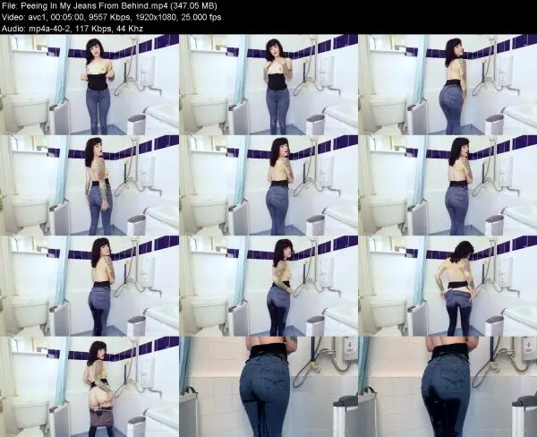Peeing In My Jeans From Behind