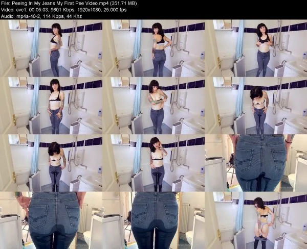 Peeing In My Jeans My First Pee Video