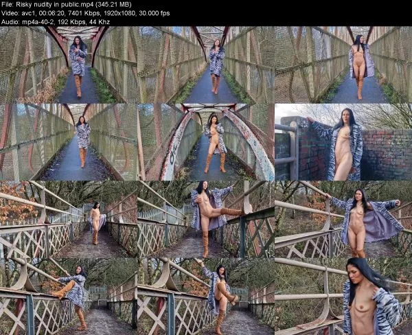 Risky nudity in public