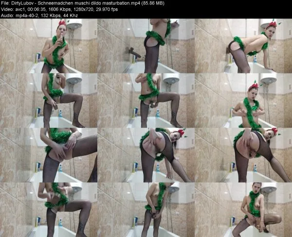 DirtyLubov – Schneemadchen muschi dildo masturbation