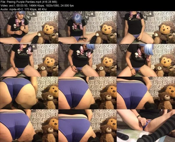 Peeing Purple Panties