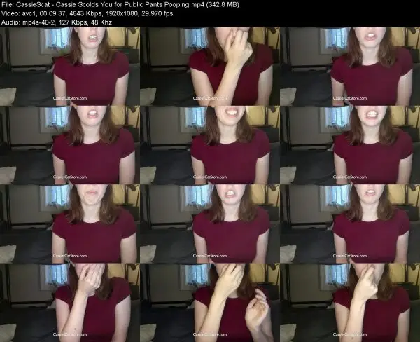 CassieScat – Cassie Scolds You for Public Pants Pooping