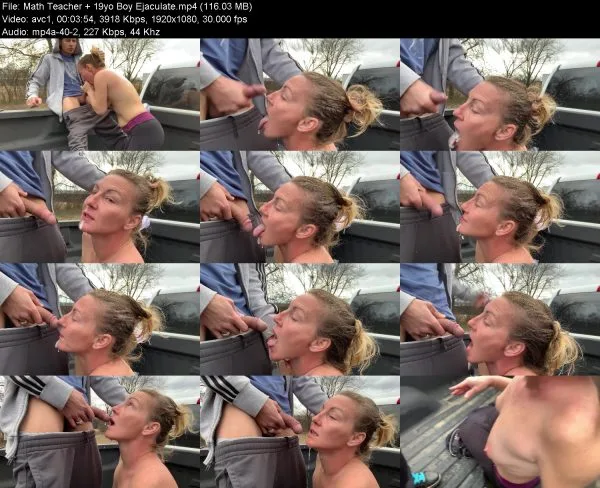 Math Teacher + 19yo Boy Ejaculate