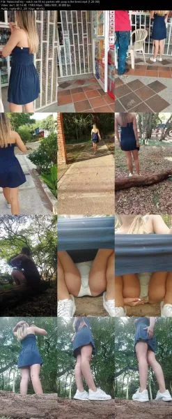 NataschaDirty – watch me fill my panties with poop in the forest