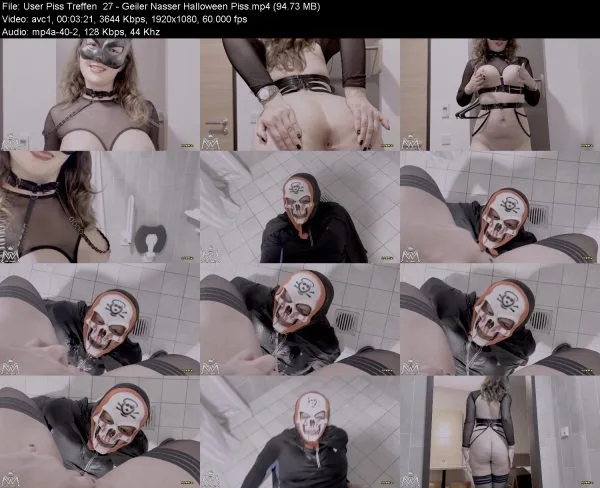 User Piss Treffen  27 – Geiler Nasser Halloween Piss