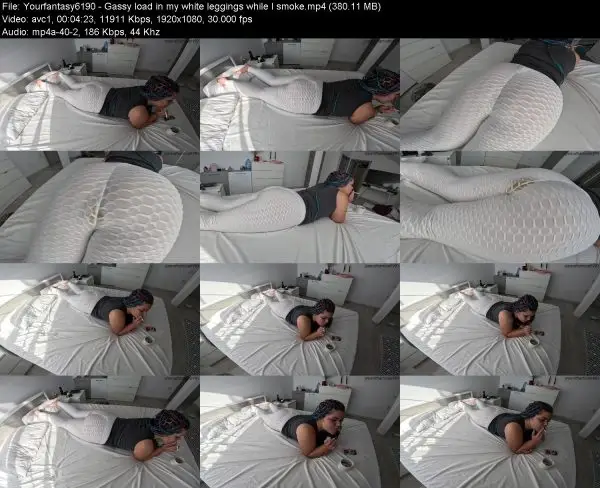 Yourfantasy6190 – Gassy load in my white leggings while I smoke