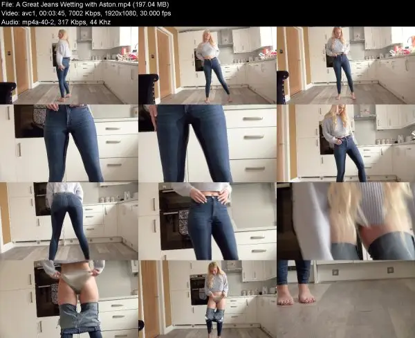 A Great Jeans Wetting with Aston