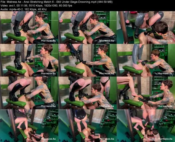 Mistress Ae – Anal Stretching Match 6 – Still Under Siege-Drowning