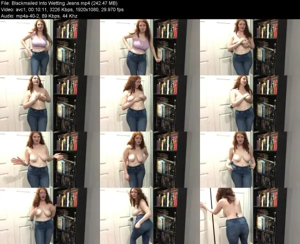 Blackmailed Into Wetting Jeans