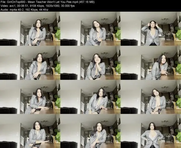 GirlOnTop880 – Mean Teacher Won’t Let You Pee