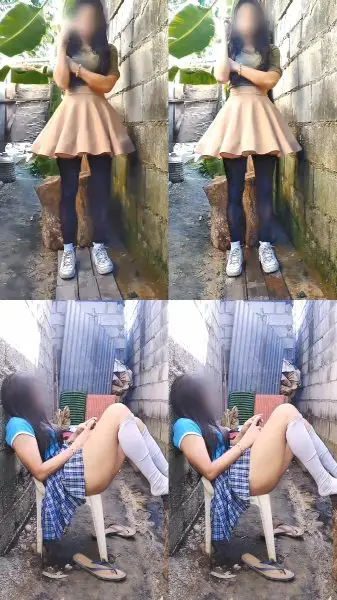 The girl next outdoor pissing in a stunning anthology