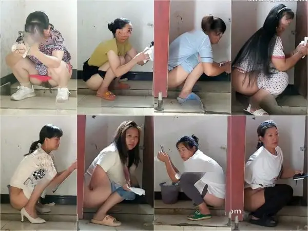 1月に流出した新シリーズ❤️ ナイトクラブやバーの女性用トイレの奥で撮影された写真。黒ストッキングとハイヒールを履いた様々な美女が登場❤️ 珍し…