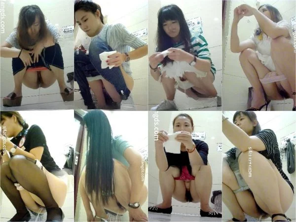 【トイレ盗撮】飲み屋のお姉さんのうんち姿 細くて長い、線のような美しいうんち Hidden Camera