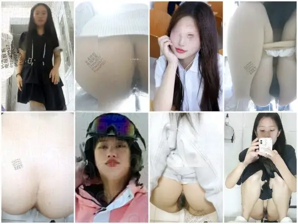 固定されたマルチアングルのパノラマショット、クローズアップショット、日常の写真。 Girls on the Toilet