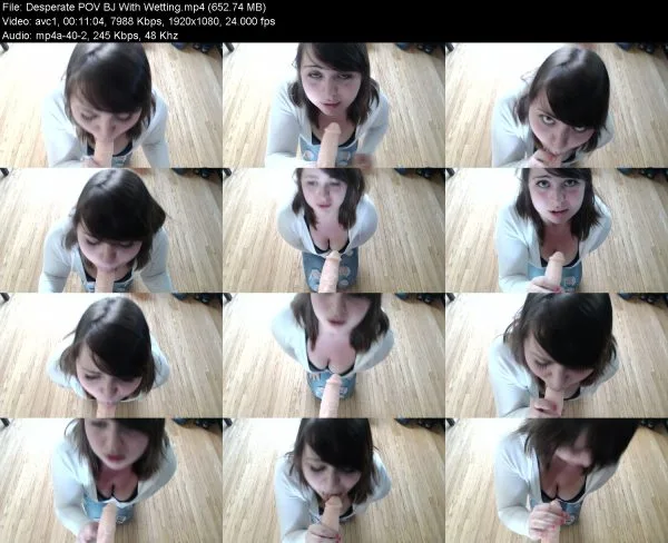 Desperate POV BJ With Wetting