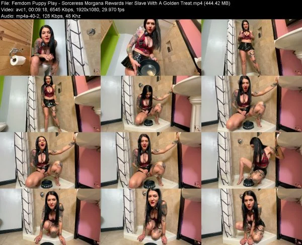 Femdom Puppy Play – Sorceress Morgana Rewards Her Slave With A Golden Treat