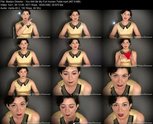 Madam Director – You Will Be My Full Human Toilet