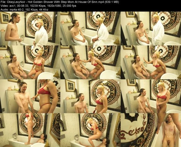 ObeyLexyNoir – Hot Golden Shower With Step Mom At House Of Sinn