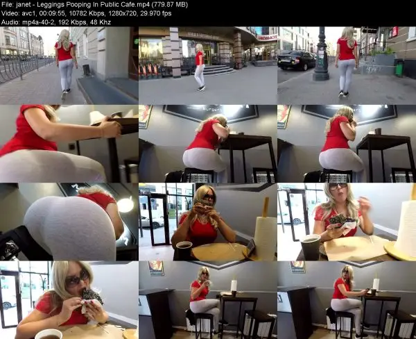janet – Leggings Pooping In Public Cafe